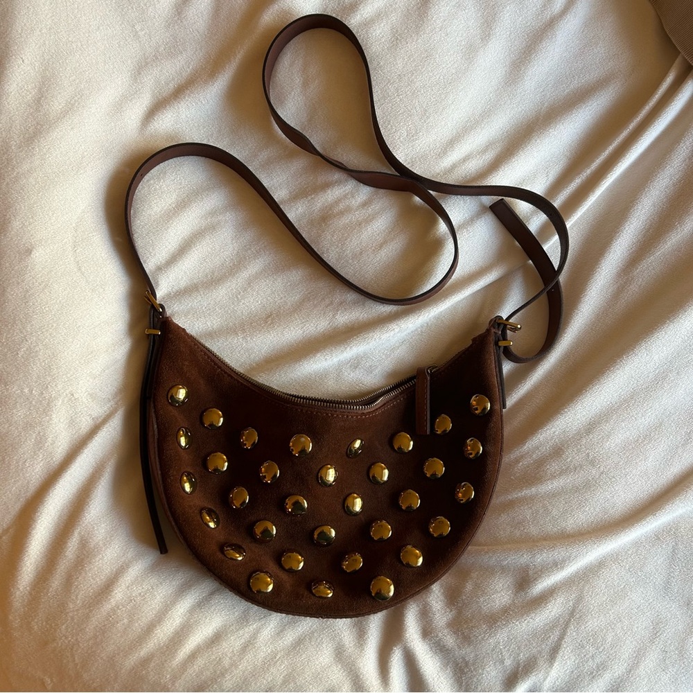 Madewell Mini Stud Crescent Shoulder Bag